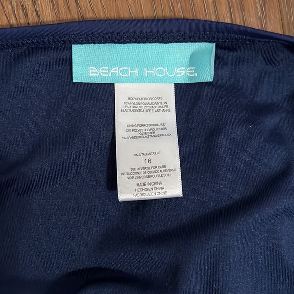 NWT Size 16 BEACH HOUSE Sophie Pleated Skirted Swim Bottom with Attached Bikini - Picture 9 of 16